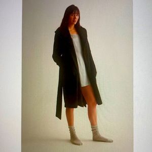 NWT skin “Vivienne” Fleece Robe, black, size 1
